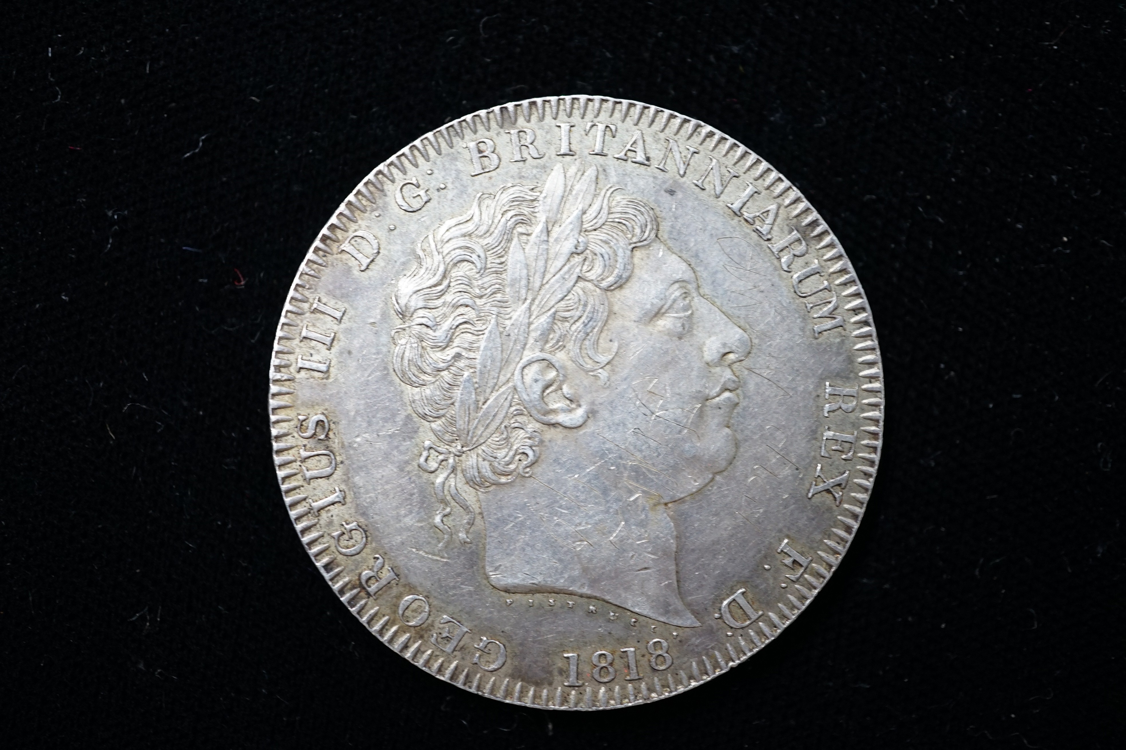 A George III crown 1818, EF